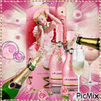 Champagne! Vous avez dit champagne ... - 免费动画 GIF