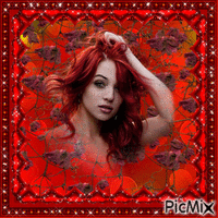 bed of roses animovaný GIF