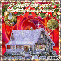 Good morning&Have a nice day and Merry Christmas Animated GIF