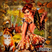 autumn fairy - GIF animé gratuit