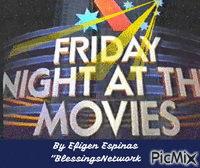 Friday night at the movies - Free animated GIF