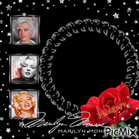 Marilyn Monroe👸  💄 👛 👑 ⭐ - GIF animé gratuit