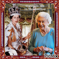 Elisabeth II Platinum Jubilee - GIF animasi gratis