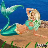 Mermaid animowany gif