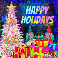 Happy Holidays (Text) Gif Animado
