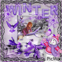 winter angel - GIF animé gratuit