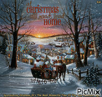 Home for Christmas анимиран GIF