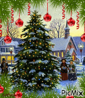 Bel arbre de Noël - Ingyenes animált GIF