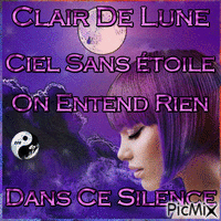 Clair de LUNE - Ilmainen animoitu GIF