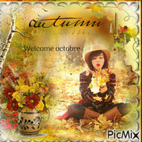 welcome octobre - Free animated GIF