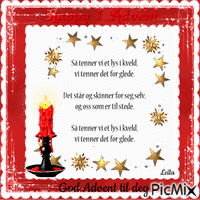 Happy 1. Advent. Have a nice Advent. Poem - Kostenlose animierte GIFs