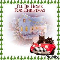 I`ll Be Home For Christmas geanimeerde GIF