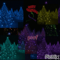 Pychedelic Christmas animasyonlu GIF