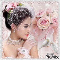 A beautiful bride... GIF animé