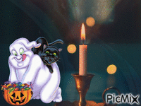 bougie halloween animovaný GIF