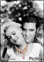 Elvis et Marilyn - Gratis animeret GIF