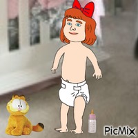 Garfield and Elizabeth Animated GIF