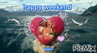happy weekend GIF animé