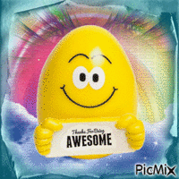 Thanks for being AWESOME 动画 GIF
