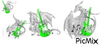 Music dragon - GIF animate gratis