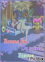 Bonne fin de soirée Bisous - Бесплатный анимированный гифка