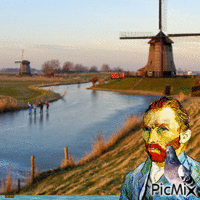 Pigeon Van Gogh - Gratis geanimeerde GIF