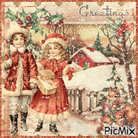 Vintage Christmas Children