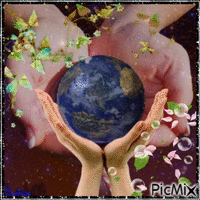 The future of the planet is in our hands The future of the planet is in our hands - GIF animé gratuit