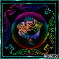 Rosa Multicolor - GIF animé gratuit