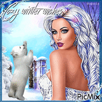 Cozy Winter Wishes - GIF animado gratis