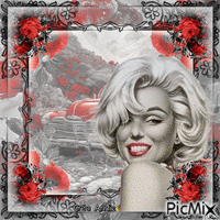 Marilyn Monroe, Actrice américaine GIF animata