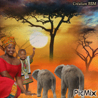 Afrique par BBM Gif Animado