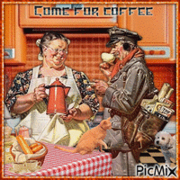 Komm zum Kaffee - Бесплатный анимированный гифка
