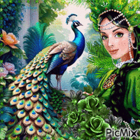 the peacock animovaný GIF