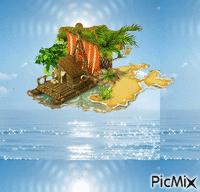 остров - Bezmaksas animēts GIF
