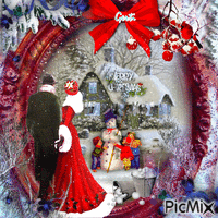 I wish you friends a beautiful holidays Christmas animasyonlu GIF