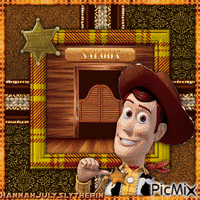 {#}Sheriff Woody at the Saloon{#} GIF animé
