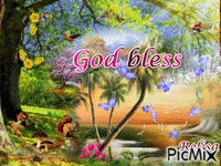 God bless - Bezmaksas animēts GIF