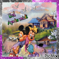 Le dimanche de Mickey Animated GIF