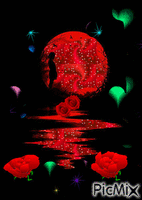 bloody moon - GIF animate gratis