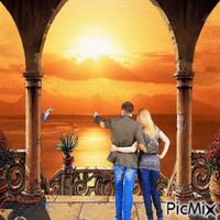 Coucher de soleil - Free animated GIF