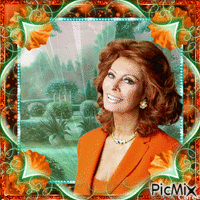 Sophia Loren, Actrice Italienne geanimeerde GIF