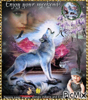 wolves dreamcatcher - Ingyenes animált GIF