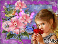 perfume de rosa - GIF animate gratis