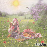 on a spring picnic with luka