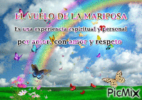 El Vuelo de la Mariposa - Darmowy animowany GIF