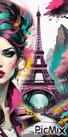 Theme Paris PopArt - GIF animasi gratis