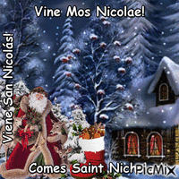 Comes Saint Nicholas! Gif Animado
