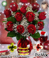 I love roses анимированный гифка