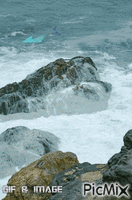 les vagues - Bezmaksas animēts GIF
